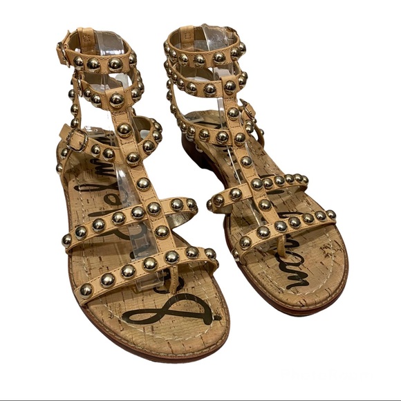 Sam Edelman Eavan Studded Gladiator Sandals Sz 7.5 - Picture 3 of 10